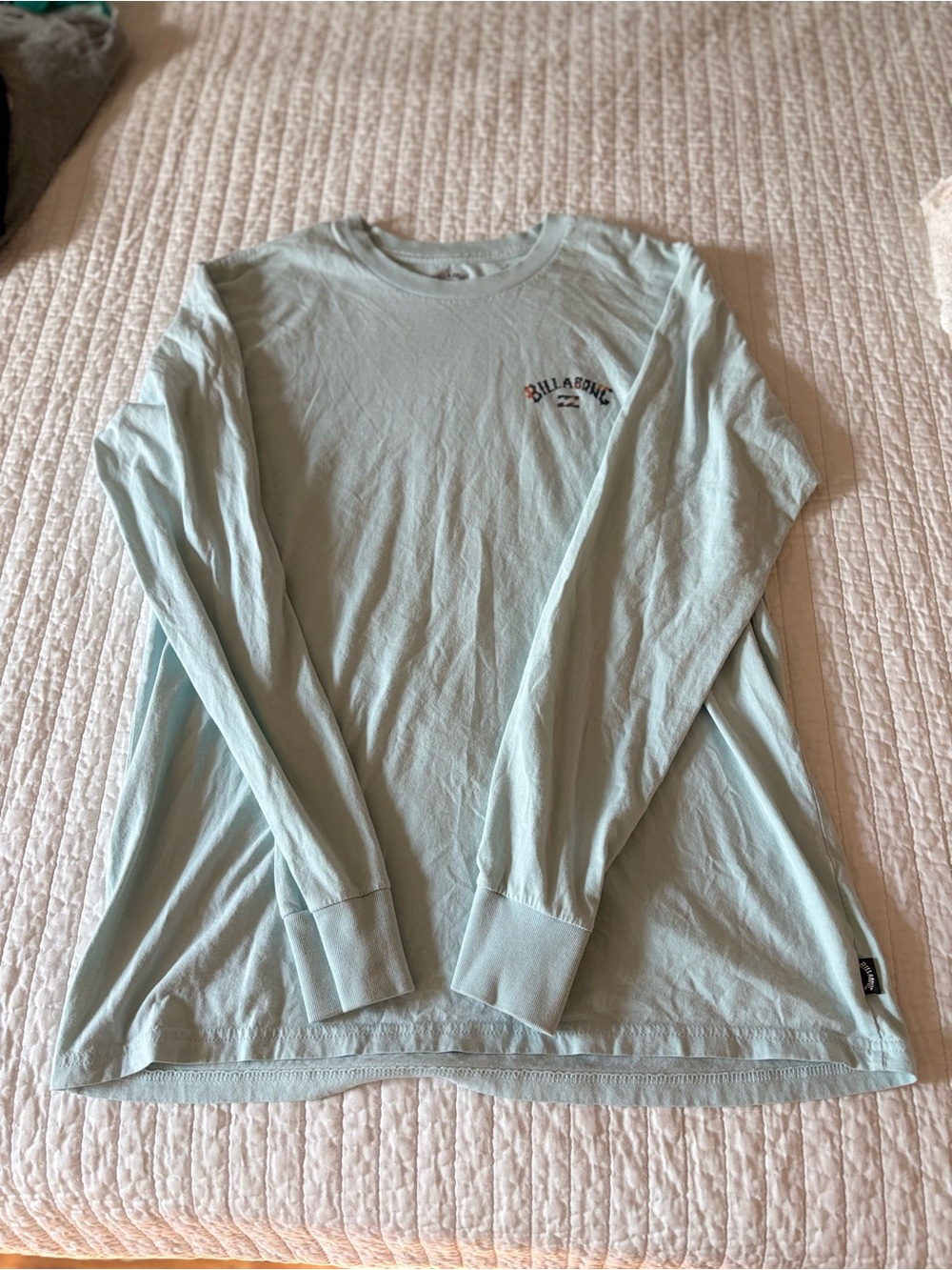 Billabong Pale Blue Crew Neck Long Sleeve Tee
